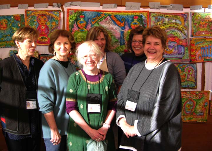 My class at Art Quilt Tahoe 2006.©Susan Shie 2006.